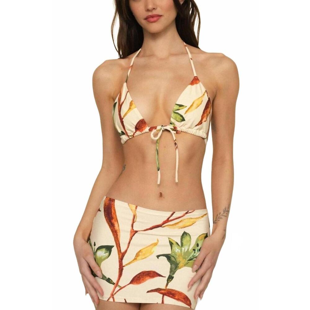 NEW MONTCE micro skirt in rooted floral